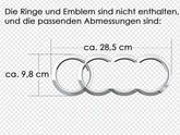 Wabengrill Kühlergrill Front Grill Schwarz Glänzend für Audi Q5 FY 2017-2020 mit PDC
